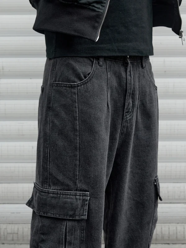 Y2k New Baggy Jeans Male Hip Hop Harajuku Trousers Wide Leg Denim Pants Men's Jeans Streetwear Korean Oversize Cargo Pants - Image 6