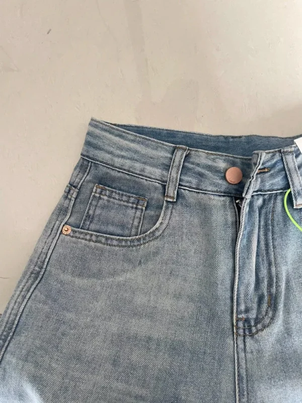 Women Wide Leg Baggy Jeans Lady Vintage Y2K Punk Low Rise Waist Loose Denim Pants Streetwear Fashion Trashy Long Skater Trousers - Image 4