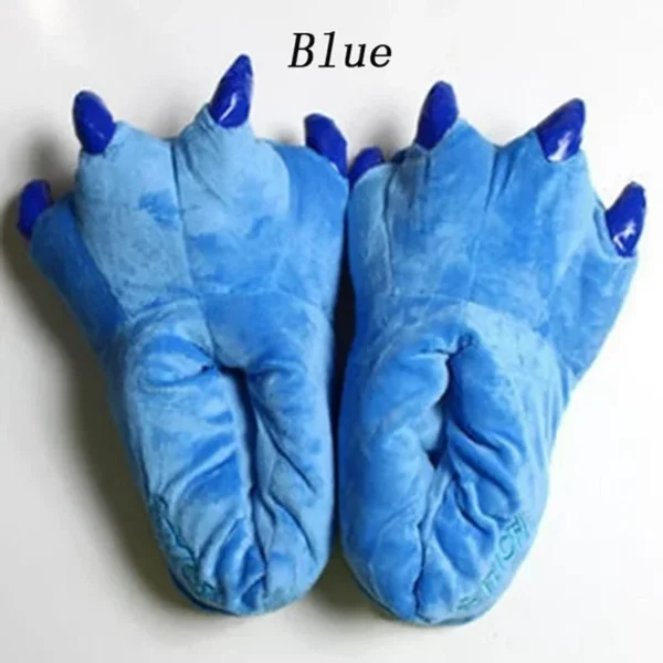 Winter Soft Warm Monster Dinosaur Paw Funny Slippers for Men Women Kids Parent-child Home House Slipper Shoes Room Cotton Shoes - Image 4