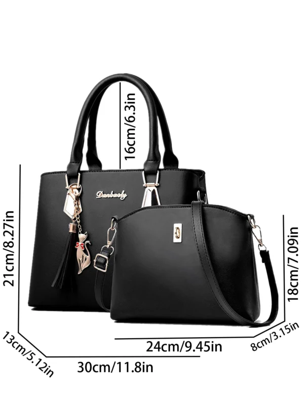 The new style handbag simple Korean version of women's handbag shoulder bag messenger bag bag bag mother bag - Image 2