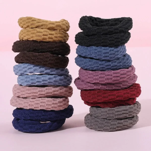 20PCS Women Girls Simple Basic Elastic Hair Bands Ties Scrunchie Ponytail Holder Rubber Bands Fashion Headband Hair Accessories - Image 2
