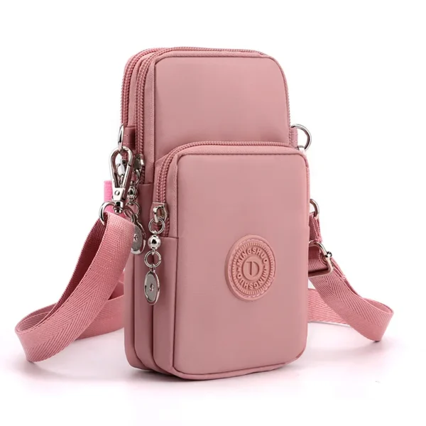 New Women Mobile Phone Bag Nylon Cell Phone Bag Coin Purse Strap Shoulder Bag Small Crossbody Bags for Women Wallet Travel Purse - Image 2