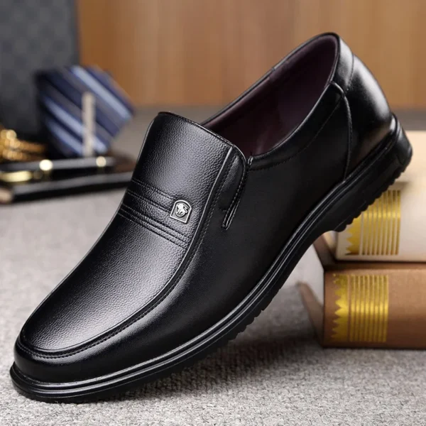 Handmade Genuine Leather Shoes Men Loafers Business Casual Shoes Classic Soft Leather Hombre Breathable Flat Shoes - Image 6