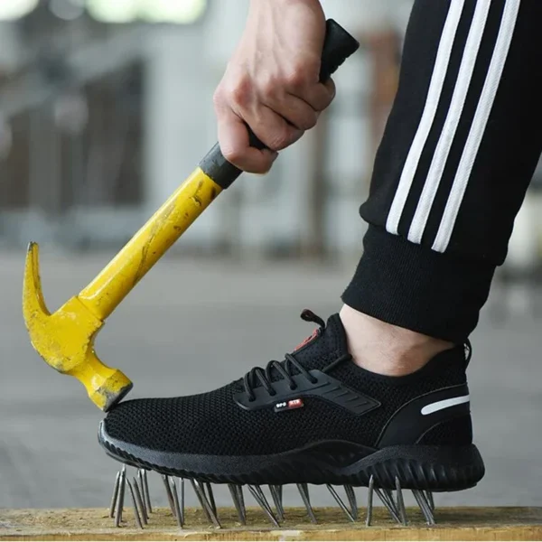 Work Safety Shoes Anti-Smashing Steel Toe Puncture Proof Construction Lightweight Breathable Sneakers Boots Men Women Air Light - Image 3