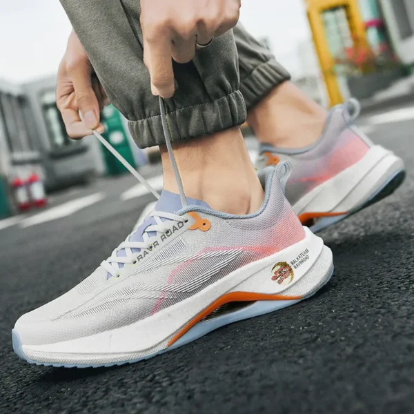 New Running Shoes Marathon Racing Carbon Plate Men's Sports Shoes Non-slip Cushioning Tennis Cross Training Shoes Trail Sneakers - Image 3