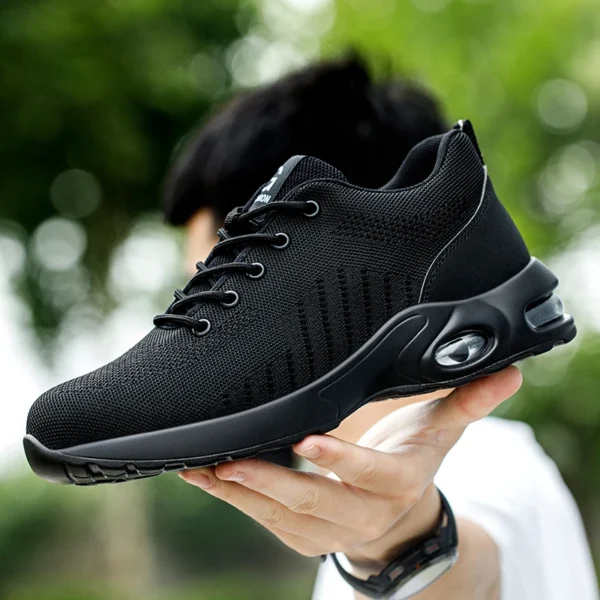 New Styles Men Safety Boots With Steel Toe Cap Anti-smash Work Sneakers Safety Shoes Men Indestructible Work Boots Hiking shoes - Image 6