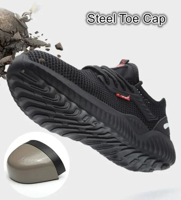 Work Safety Shoes Anti-Smashing Steel Toe Puncture Proof Construction Lightweight Breathable Sneakers Boots Men Women Air Light - Image 6