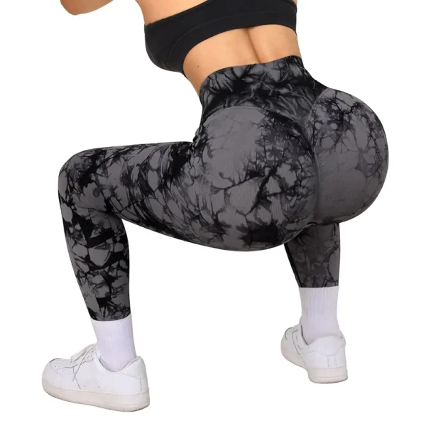Tie Dye Fitness Legging Woman Push Up Workout Sport Leggings Women Scrunch Butt Female Outfit Gym Seamless Legging Pants - Image 3
