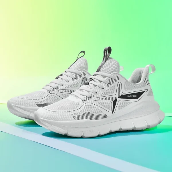 Men Sports Running Shoes Casual Marathon Breathable Lightweight Women's Comfortable Athletic Nonskid Walking Sneakers - Image 4