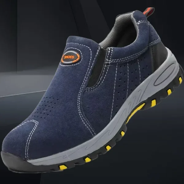 Men Steel Toe Work Sneakers Safety Shoes Puncture Proof Anti Smash Indestructible Boots Durable Protective Footwear Industrial - Image 3