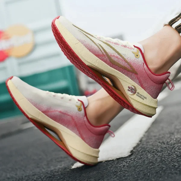 New Running Shoes Marathon Racing Carbon Plate Men's Sports Shoes Non-slip Cushioning Tennis Cross Training Shoes Trail Sneakers - Image 4