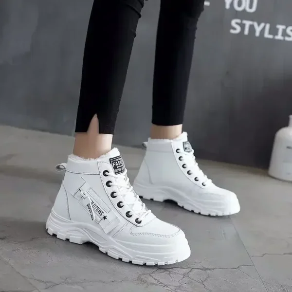 Winter Snow Boots for Women Casual High-top Shoes Warm Womens Sneakers Platform Ankle Boots Plus Size 45 Zapatillas De Mujer New - Image 4