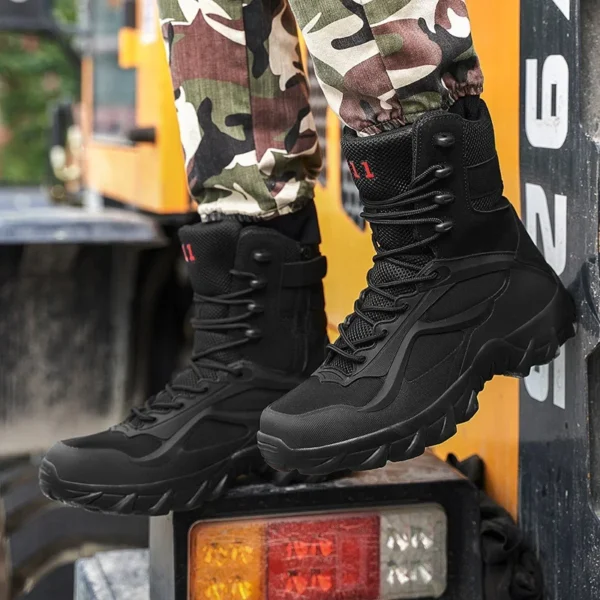 Men Tactical Boots Autumn Special Forces Field Man Boot Lightweight Outdoor Non-Slip Men Shoes Zapatillas Hombre - Image 6