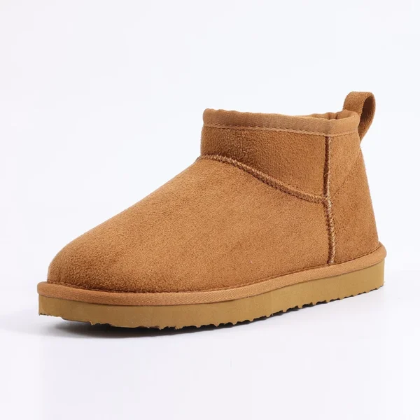 Luxury Winter Short Plush Snow Boots Cotton Shoes New Anti-suede Women Boots Casual Flat Nonslip Cotton Boots Mini Fur Boots - Image 2