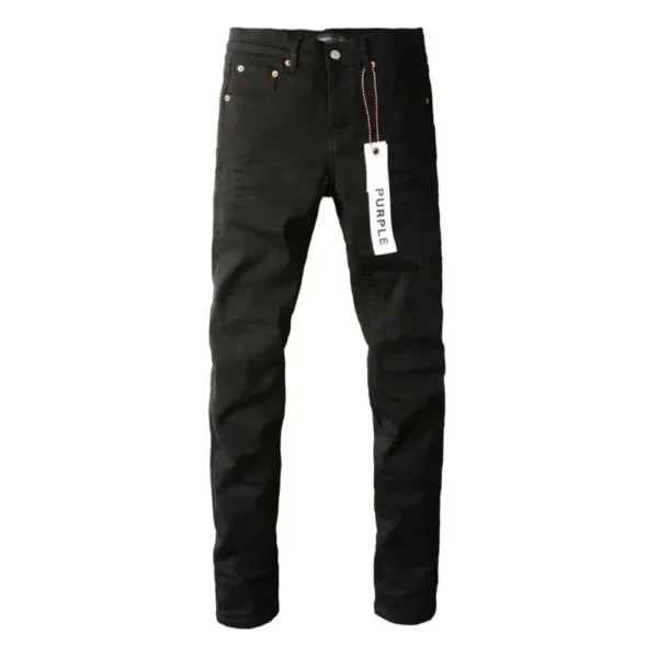 2025 New Jeans American High Street Black Pleated Basic Model Fashion Trend High Quality Jeans 28-38（S-3XL） - Image 2