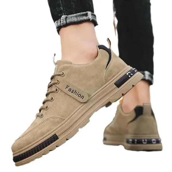2024 New Spring Men's Shoes Breathable Versatile Casual Trendy Lightweight Sports Board Shoes For Work And Leisure - Image 3