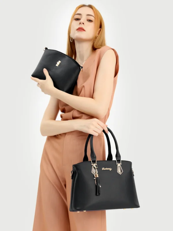 The new style handbag simple Korean version of women's handbag shoulder bag messenger bag bag bag mother bag - Image 6