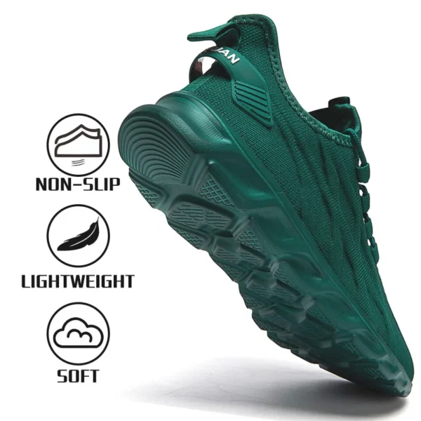 Mesh Breathable Sneakers Comfortable Casul Flats Shoes Lace-up and Anti-slip Outdoor Walking Footwear Shoe Tenis Zapatos Hombre - Image 4
