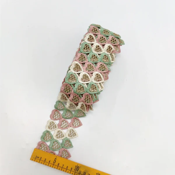 1 Yards Lace Trim Ribbon For Clothes Sewing Gift DIY Ribbon Gold Color Handmade Accessory Lady Wedding Material For Crafts Laces