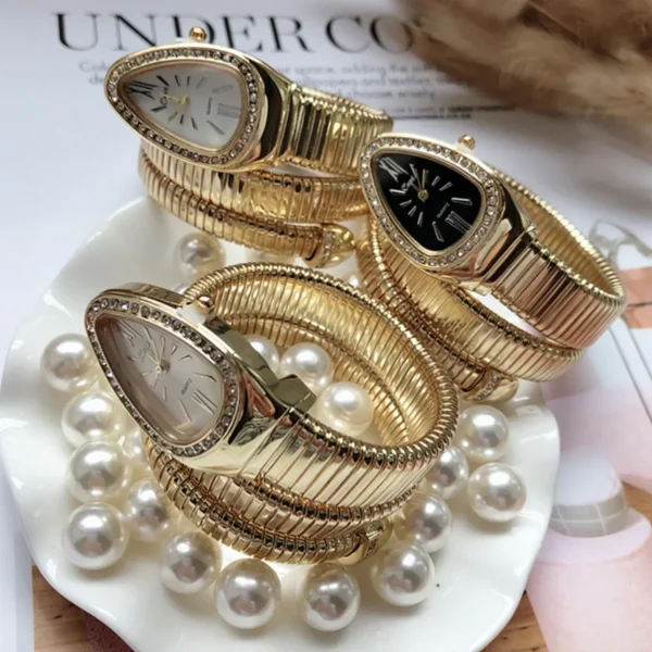 Women Quartz Watch Bracelet Stainless Steel Fashion Gold Ladies Watches Clock High-quality Luxury Ladies Wristwatch(Only Watch) - Image 3