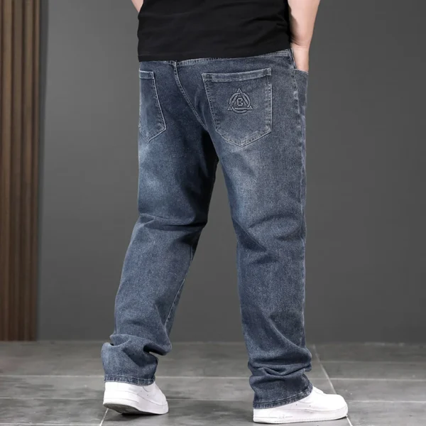 Elastic Loose Plus Size Denim Men Long Jeans Fashionable Oversized Business Casual Big New Arrivals High Quality All Seasons - Image 6