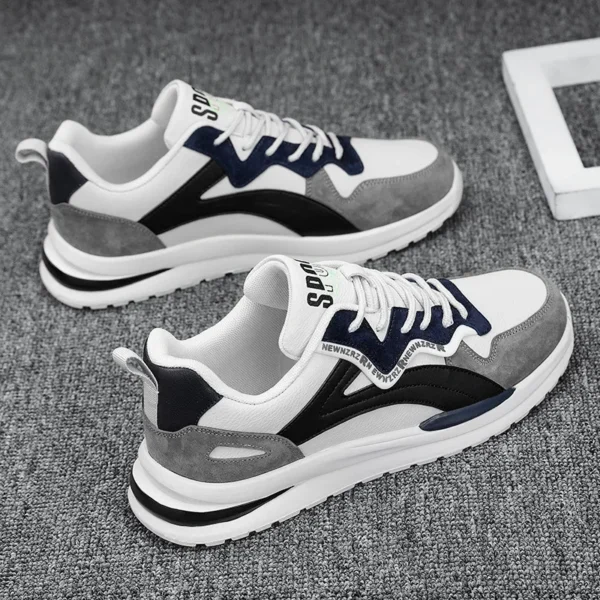 Spring 2024 New Trendy Men's Shoes Breathable Sports Casual Running Youth Shoes Versatile Casual Shoes EVA Sole Rubber Surface - Image 2