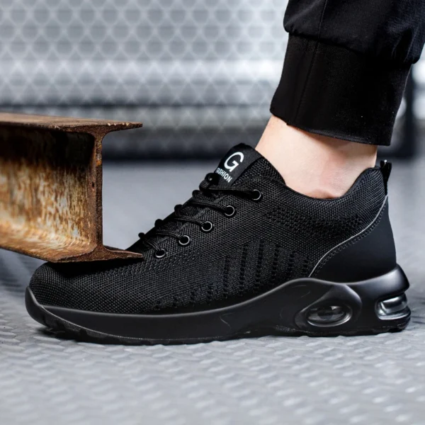 New Styles Men Safety Boots With Steel Toe Cap Anti-smash Work Sneakers Safety Shoes Men Indestructible Work Boots Hiking shoes - Image 5