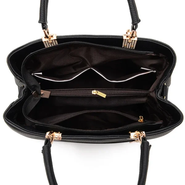 Yogodlns Elegant Women Messenger Bags with flower pendant Office Ladies Totes Pure Handbag for female Crossbody Shoulder Bags - Image 5