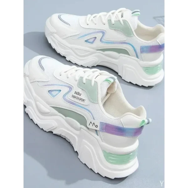 2023 Sneakers Women Platform Flat Shoes Woman Shoes Green Casual Trainers Ladies Chunky Sneakers Women Shoes - Image 6