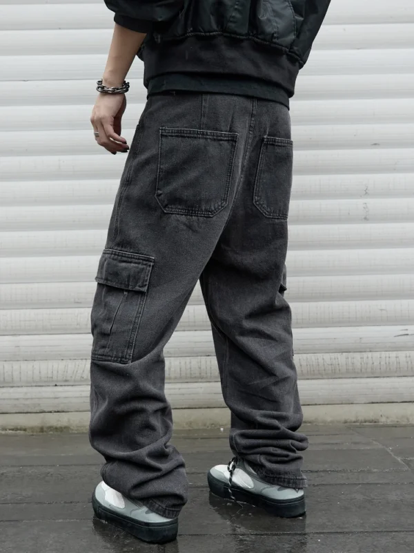 Y2k New Baggy Jeans Male Hip Hop Harajuku Trousers Wide Leg Denim Pants Men's Jeans Streetwear Korean Oversize Cargo Pants - Image 3