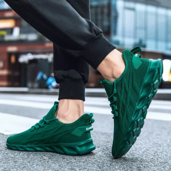 Mesh Breathable Sneakers Comfortable Casul Flats Shoes Lace-up and Anti-slip Outdoor Walking Footwear Shoe Tenis Zapatos Hombre - Image 6
