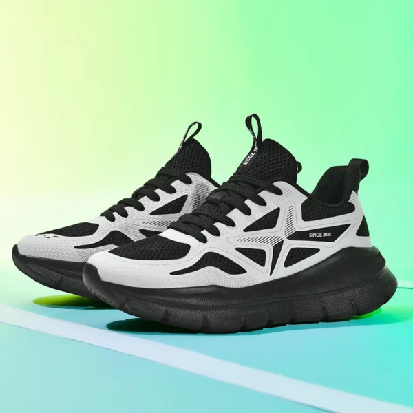 Men Sports Running Shoes Casual Marathon Breathable Lightweight Women's Comfortable Athletic Nonskid Walking Sneakers - Image 2