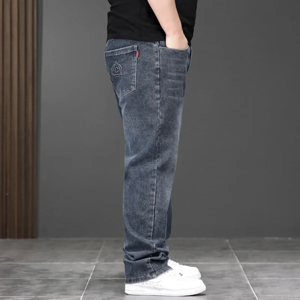 Elastic Loose Plus Size Denim Men Long Jeans Fashionable Oversized Business Casual Big New Arrivals High Quality All Seasons - Image 5