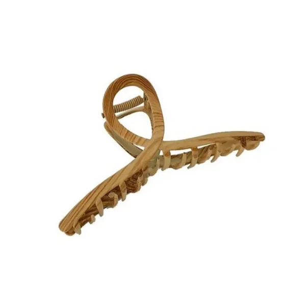 Large Wood Grain Metal Hair Claw Shark Clip Tail Clip Korean Style Hair Pin Bathroom Hair Accessories Hair Clips For Men Women C - Image 5