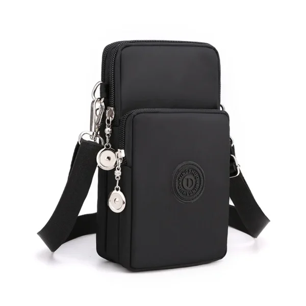 New Women Mobile Phone Bag Nylon Cell Phone Bag Coin Purse Strap Shoulder Bag Small Crossbody Bags for Women Wallet Travel Purse - Image 3