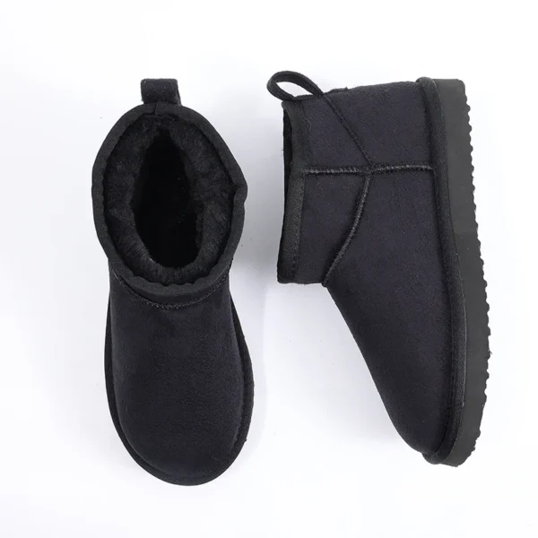 Luxury Winter Short Plush Snow Boots Cotton Shoes New Anti-suede Women Boots Casual Flat Nonslip Cotton Boots Mini Fur Boots - Image 6