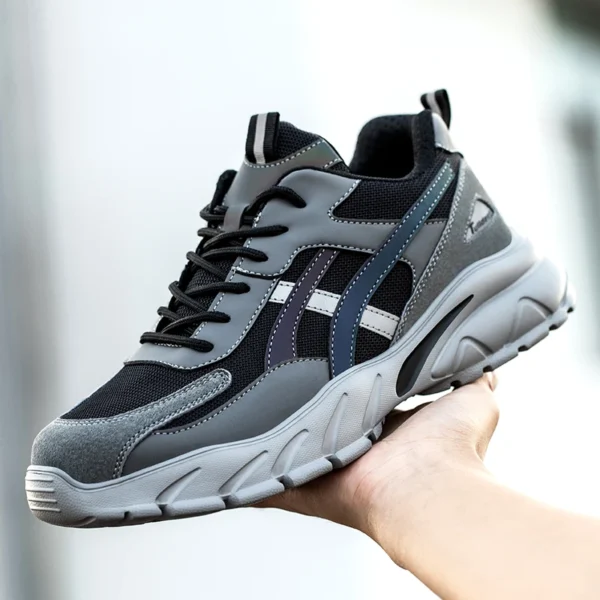 Safety Shoes Men New Steel Toe Men's Work Shoes Puncture Proof Work Sneaker Male Protective Footwear Work Man Boots Safety Boots - Image 5