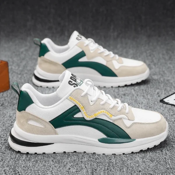 Spring 2024 New Trendy Men's Shoes Breathable Sports Casual Running Youth Shoes Versatile Casual Shoes EVA Sole Rubber Surface - Image 3