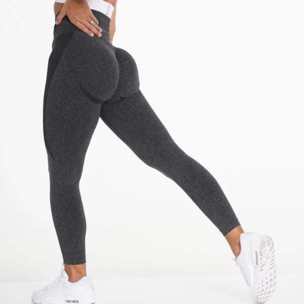 Women Sport Leggings Fitness Yoga High Waist Butt Lift Curves Workout Tights Elastic Gym Training Pants Female Seamless Pants - Image 3