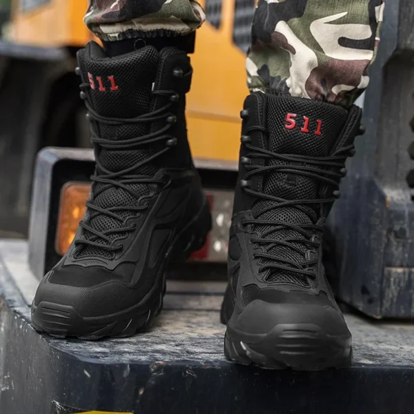Men Tactical Boots Autumn Special Forces Field Man Boot Lightweight Outdoor Non-Slip Men Shoes Zapatillas Hombre - Image 4