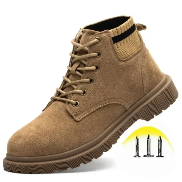 Work Safety Shoes Anti-Smashing Steel Toe Puncture Proof Construction Lightweight Breathable Sneakers Boots Men Women Air Light - Image 2